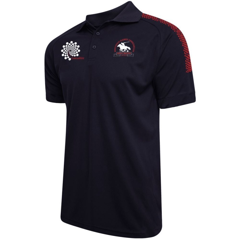 Women's Dual Solid Colour Polo : Navy